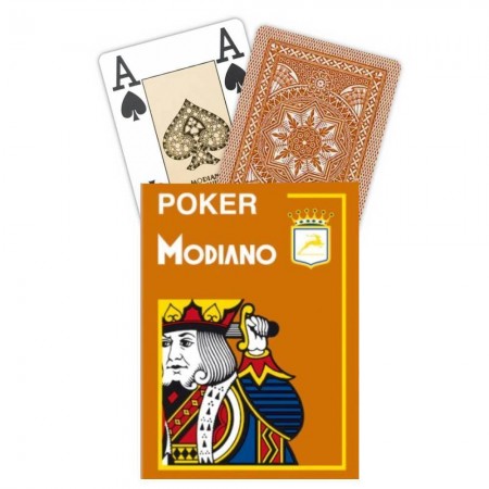 Poker žaidimo kortos (oranžinės) Modiano